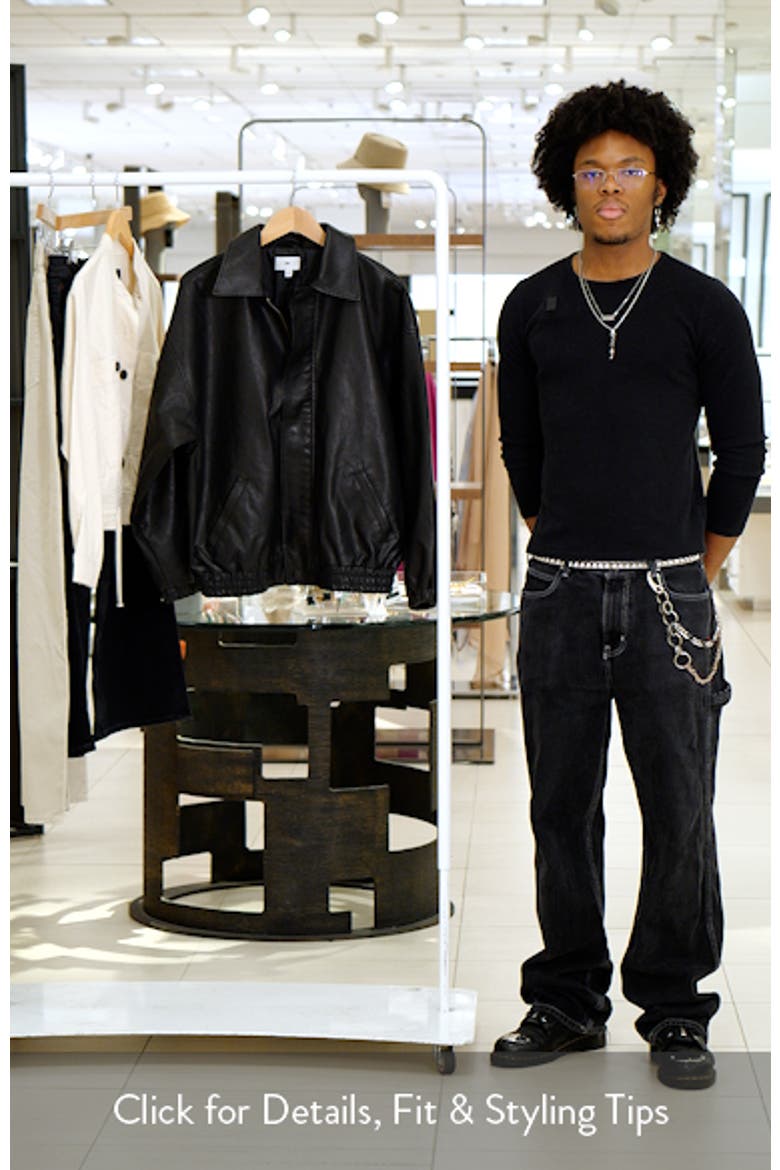 Oversize Faux Leather Jacket video