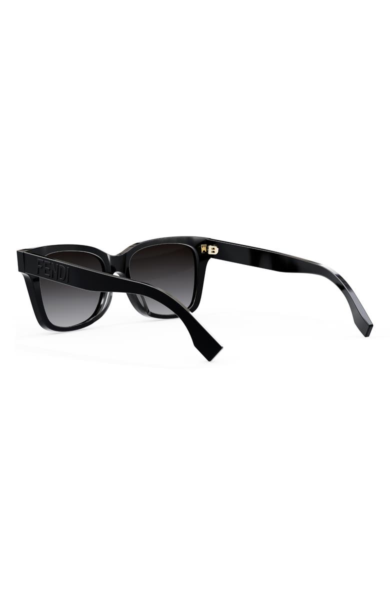 Fendi 'Fendi Lettering 54mm Geometric Sunglasses, Alternate, color,
