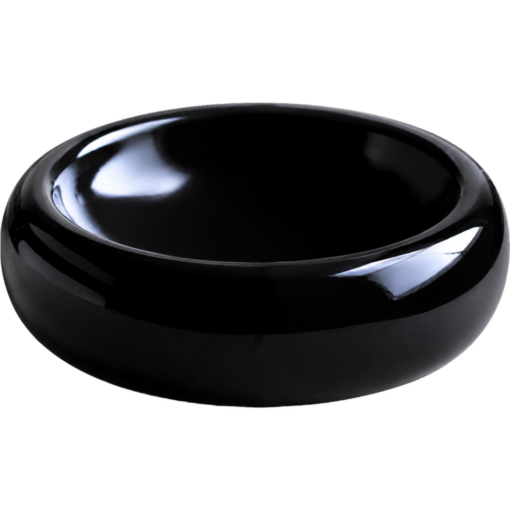 Catenary Onyx Halo Cat Bowl in Black at Nordstrom