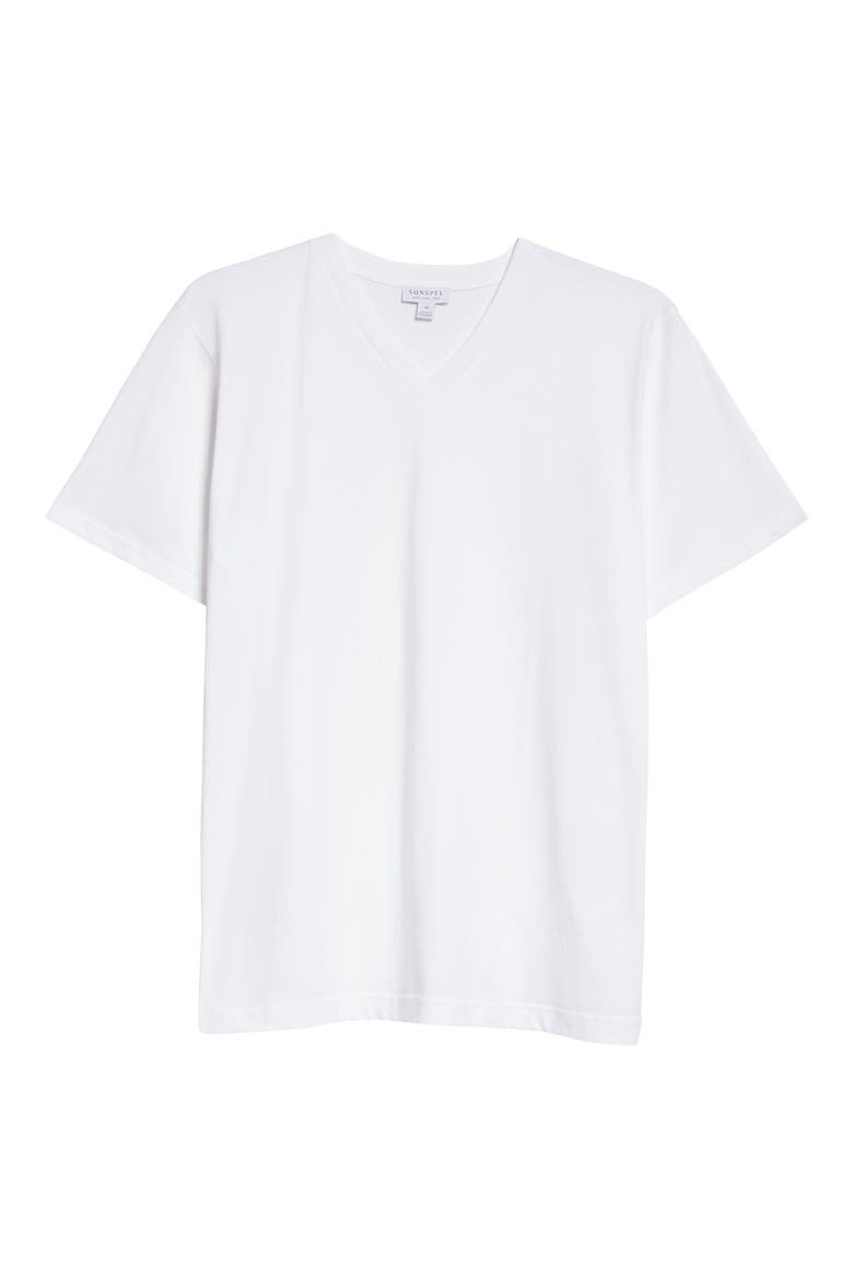 V-Neck T-Shirt, Alternate, color, WHITE