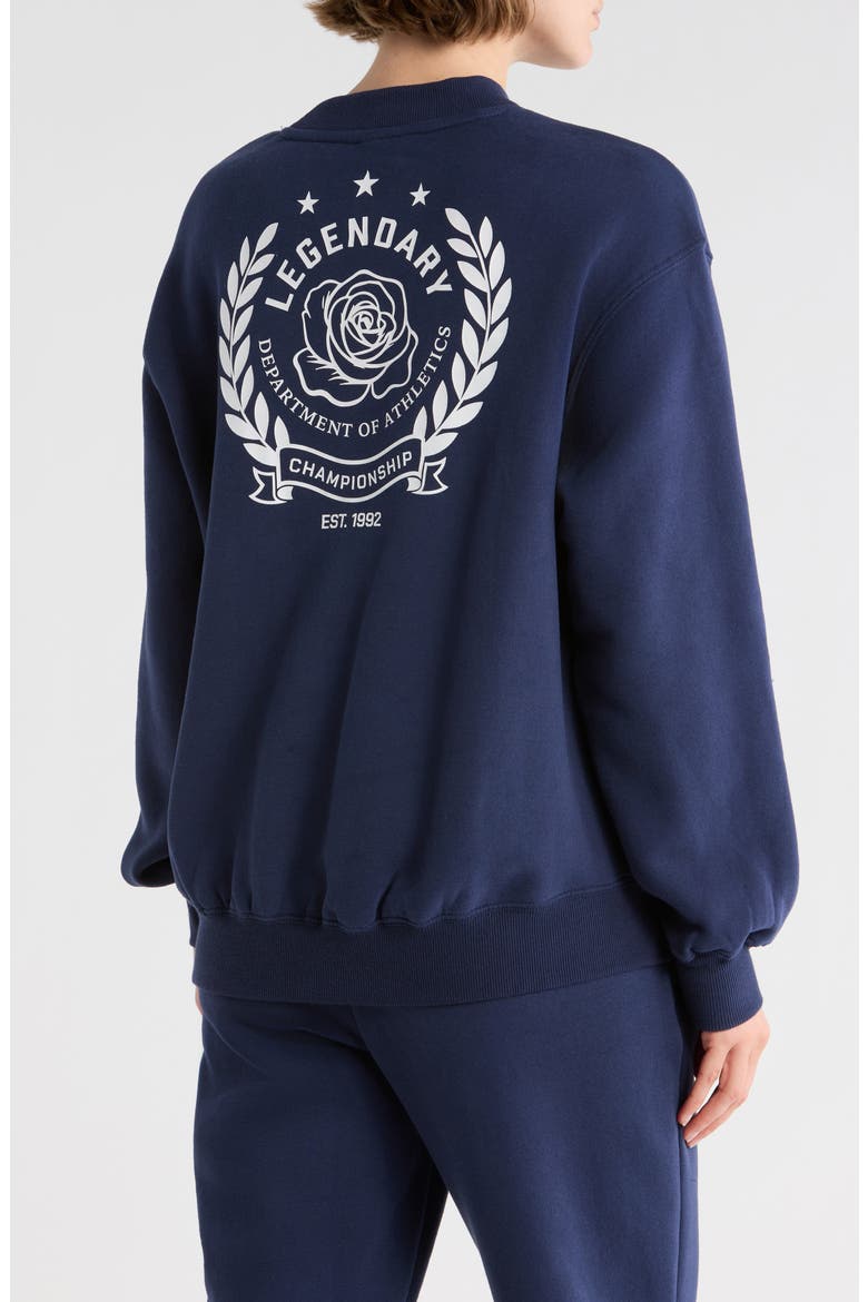 The Varsity Vault Fleece Sweatshirt, Alternate, color, NAVAL BLUE