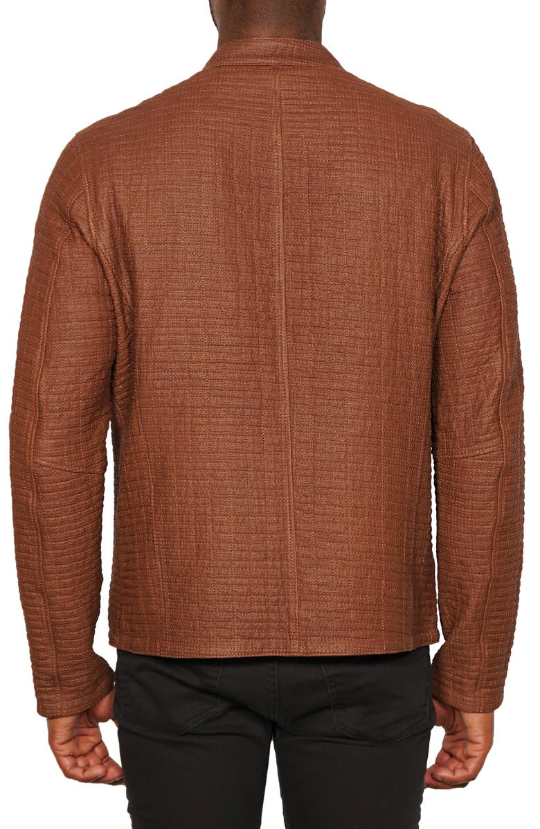 Maceoo Perforated Lambskin Leather Jacket, Alternate, color, 