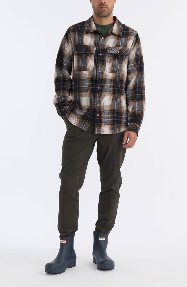 Hunter Heavyweight Flannel Plaid Long Sleeve Cotton Button-Up Shirt, Alternate, color, 