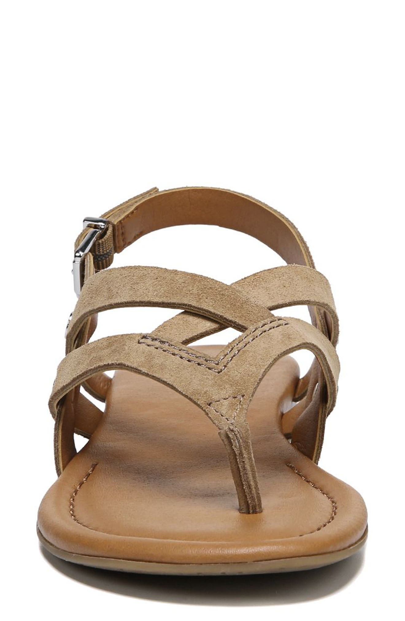 Gretchen Sandal, Alternate, color, ALMOND SUEDE