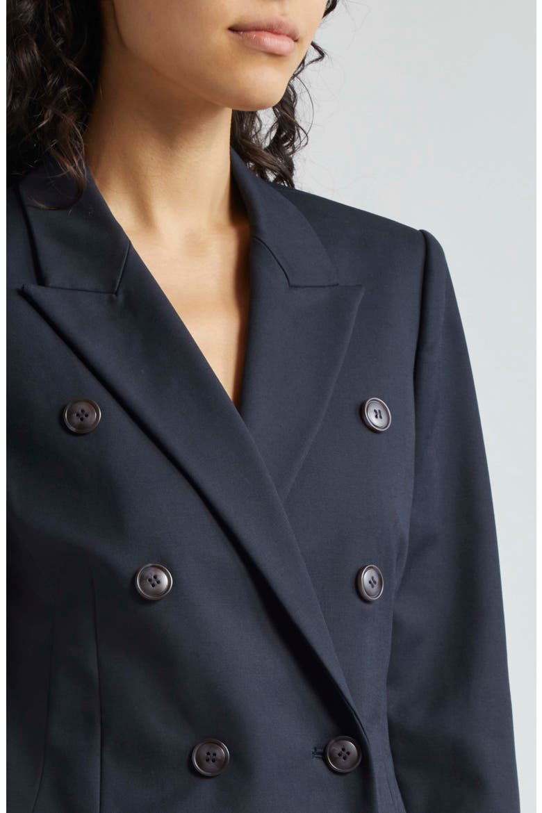 Cotton Couture Double Breasted Blazer, Alternate, color, SOLID BLUE NAVY