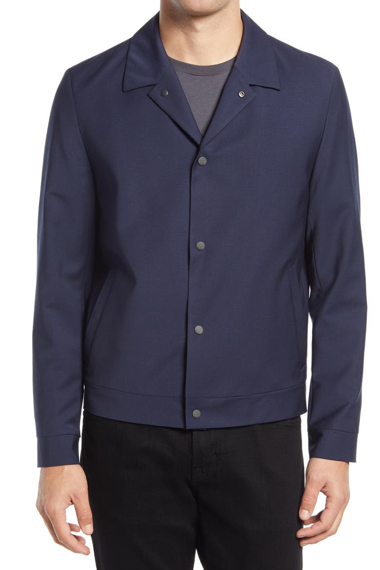 Jarid Stretch Wool Blend Jacket, Alternate, color, DARK BLUE