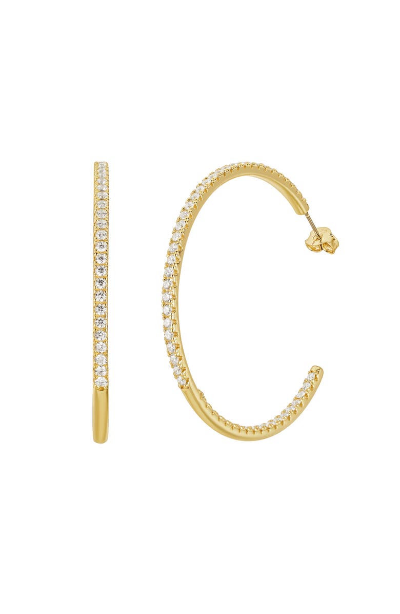 Untamed Petals Everyday Glam Hoops, Main, color, Gold