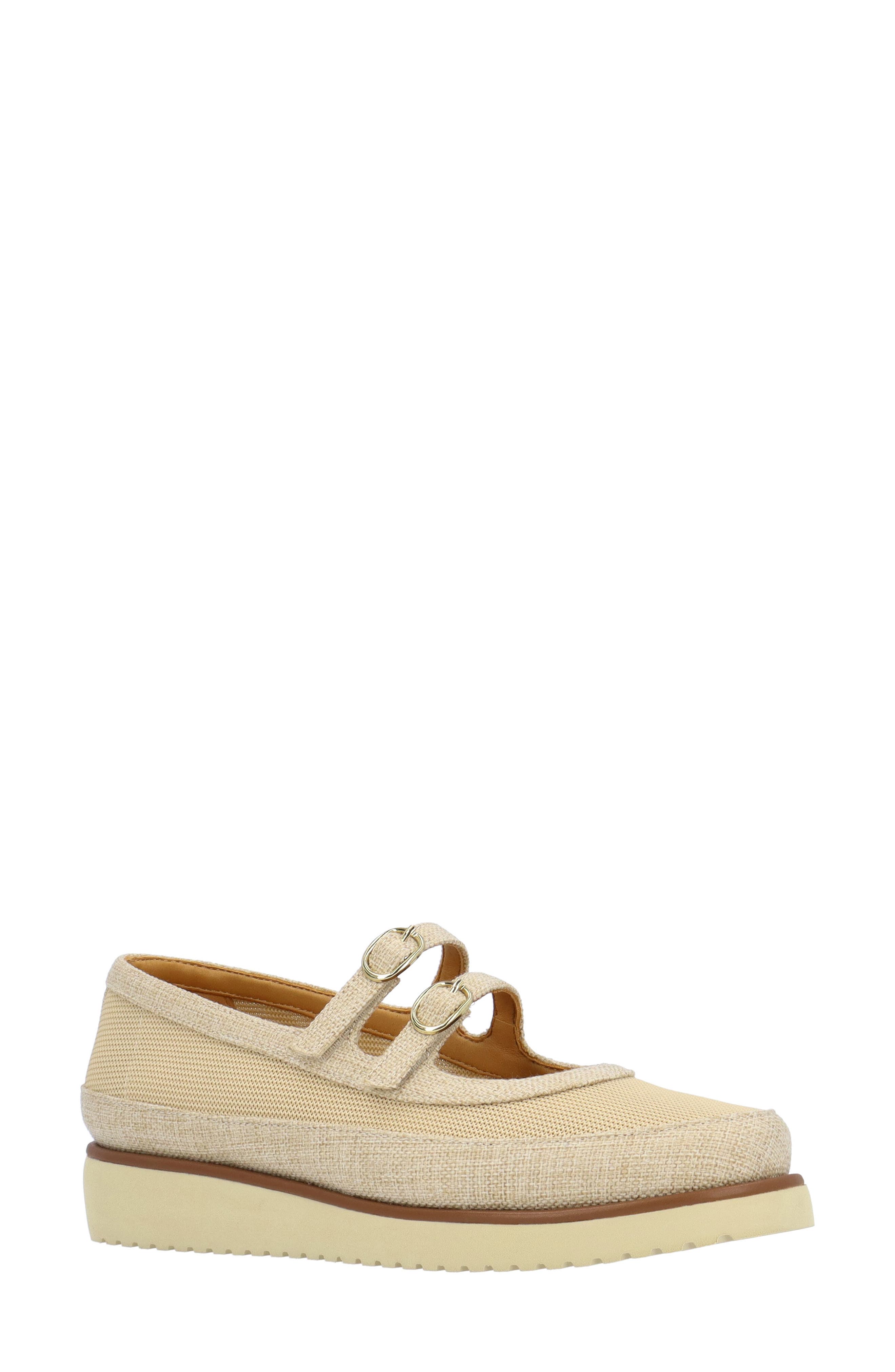 L'Amour des Pieds Zalika Mary Jane Wedge, Main, color, Natural