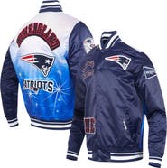 PRO STANDARD Men's Pro Standard Navy New England Patriots Sublimated Satin Full-Snap Jacket