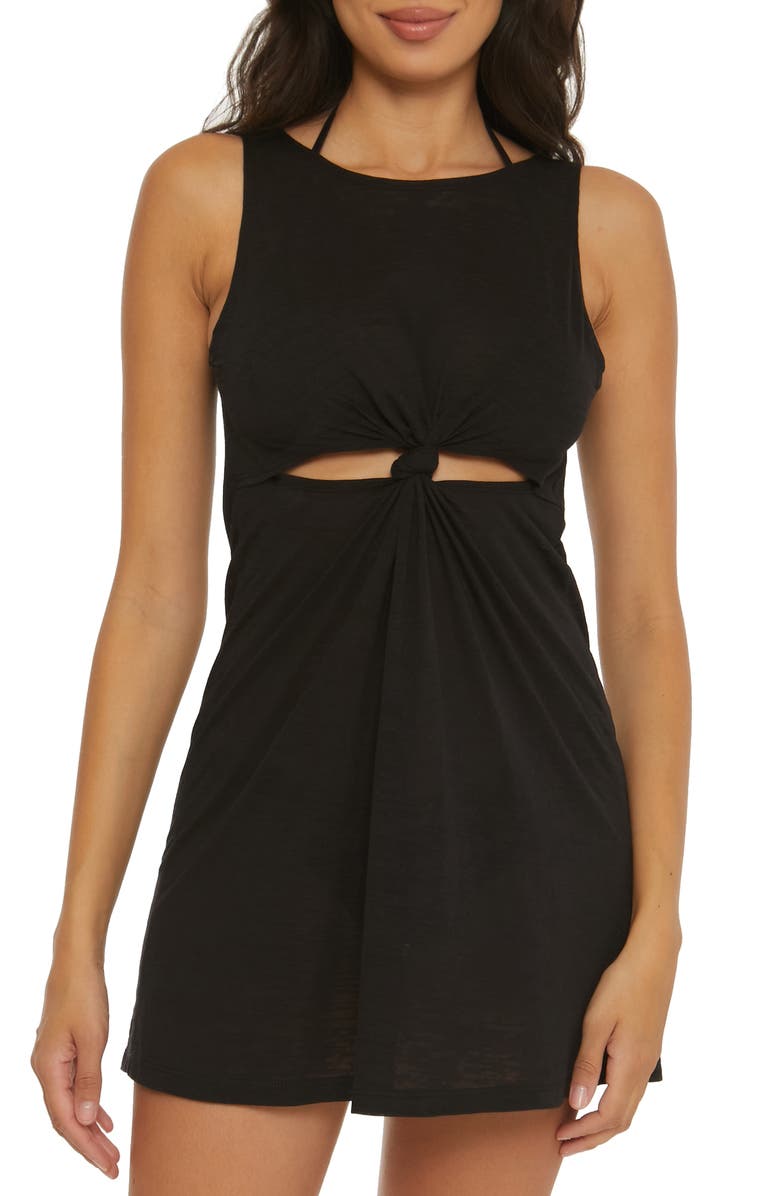 Becca Knot Back Tank Minidress, Alternate, color, 