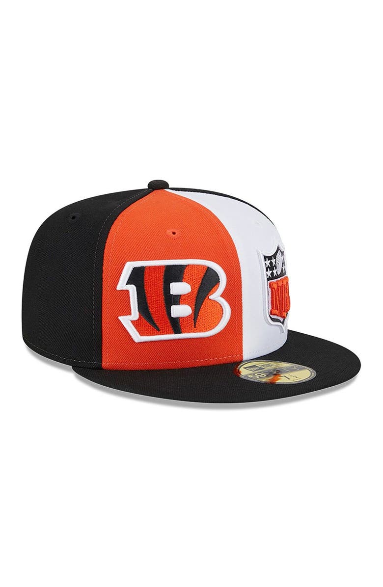 New Era Men's New Era Orange/Black Cincinnati Bengals 2023 Sideline 59FIFTY Fitted Hat, Main, color, Orange