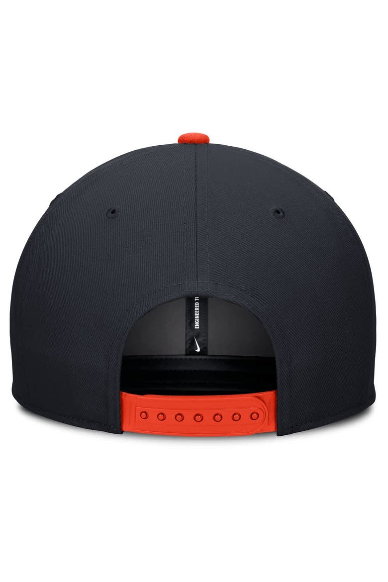Men's Nike Navy/Orange Detroit Tigers Pro Performance Snapback Hat, Alternate, color, Navy