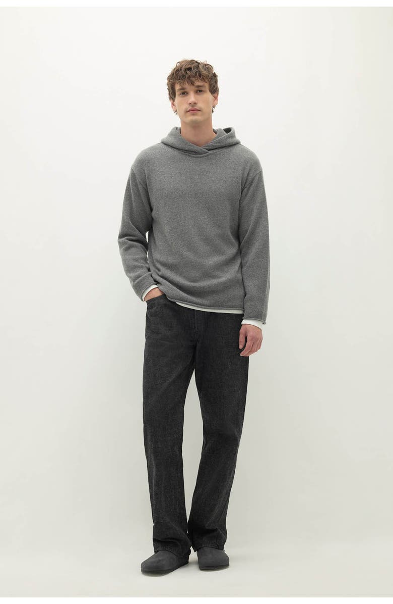 NAKED CASHMERE Aurelio Cashmere Hoodie, Main, color, Thunder