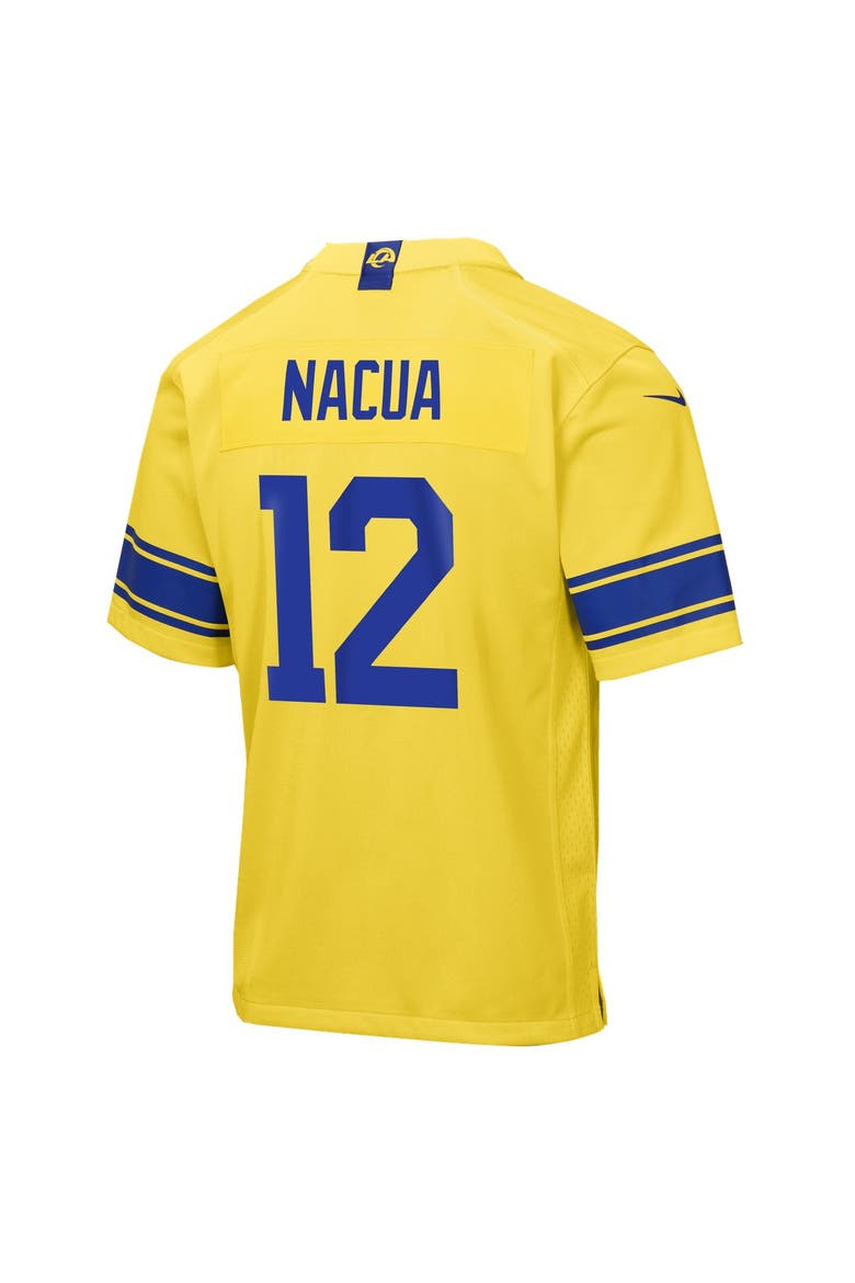 Youth Nike Puka Nacua Los Angeles Rams Classic Sol Game Jersey, Alternate, color, Gold