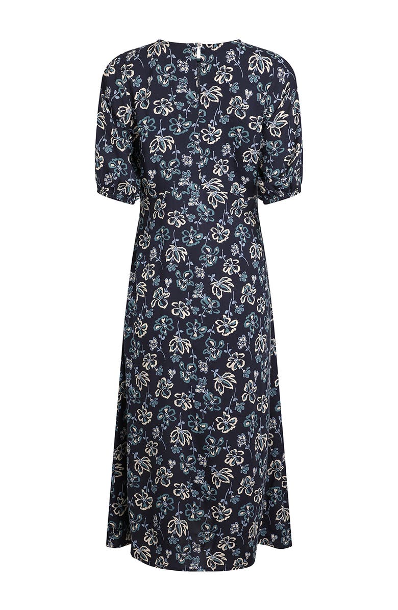 Weird Fish Everly Printed Dress, Alternate, color, Black Iris