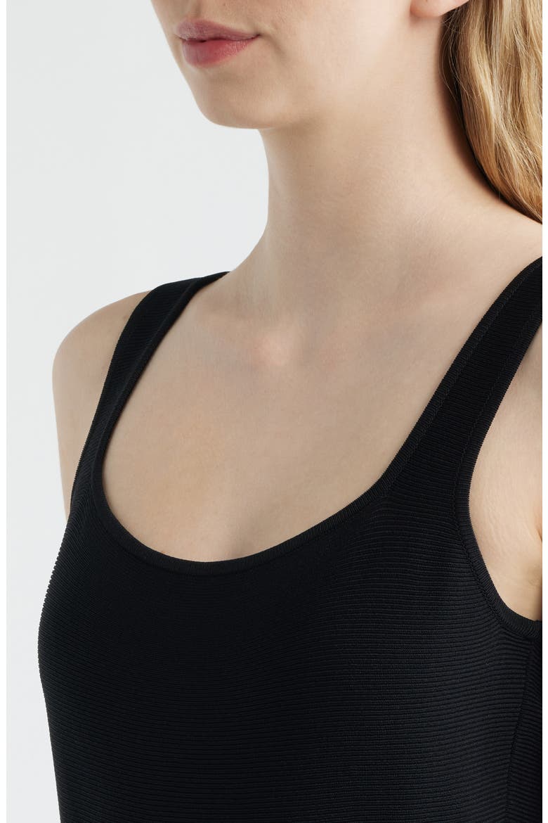 Tank Midi Sweater Dress, Alternate, color, BLACK
