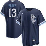 Nike Men's Nike Salvador Perez Navy Kansas City Royals City Connect Replica Player Jersey