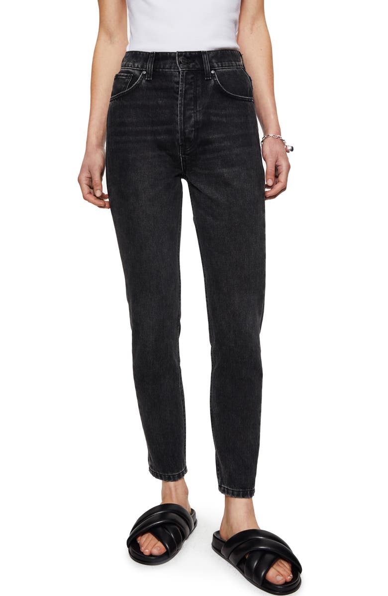 ANINE BING Sonya High Waist Slim Jeans, Main, color, 