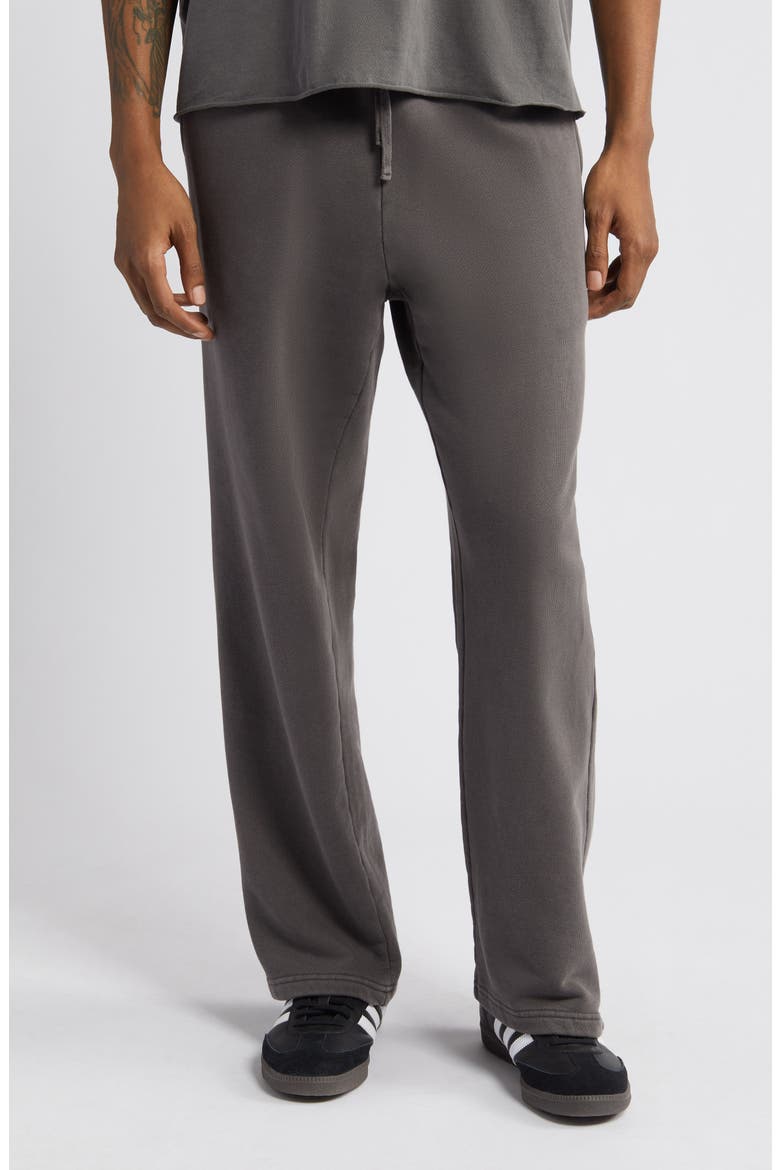 Core Organic Cotton Straight Leg Sweatpants, Main, color, GREY