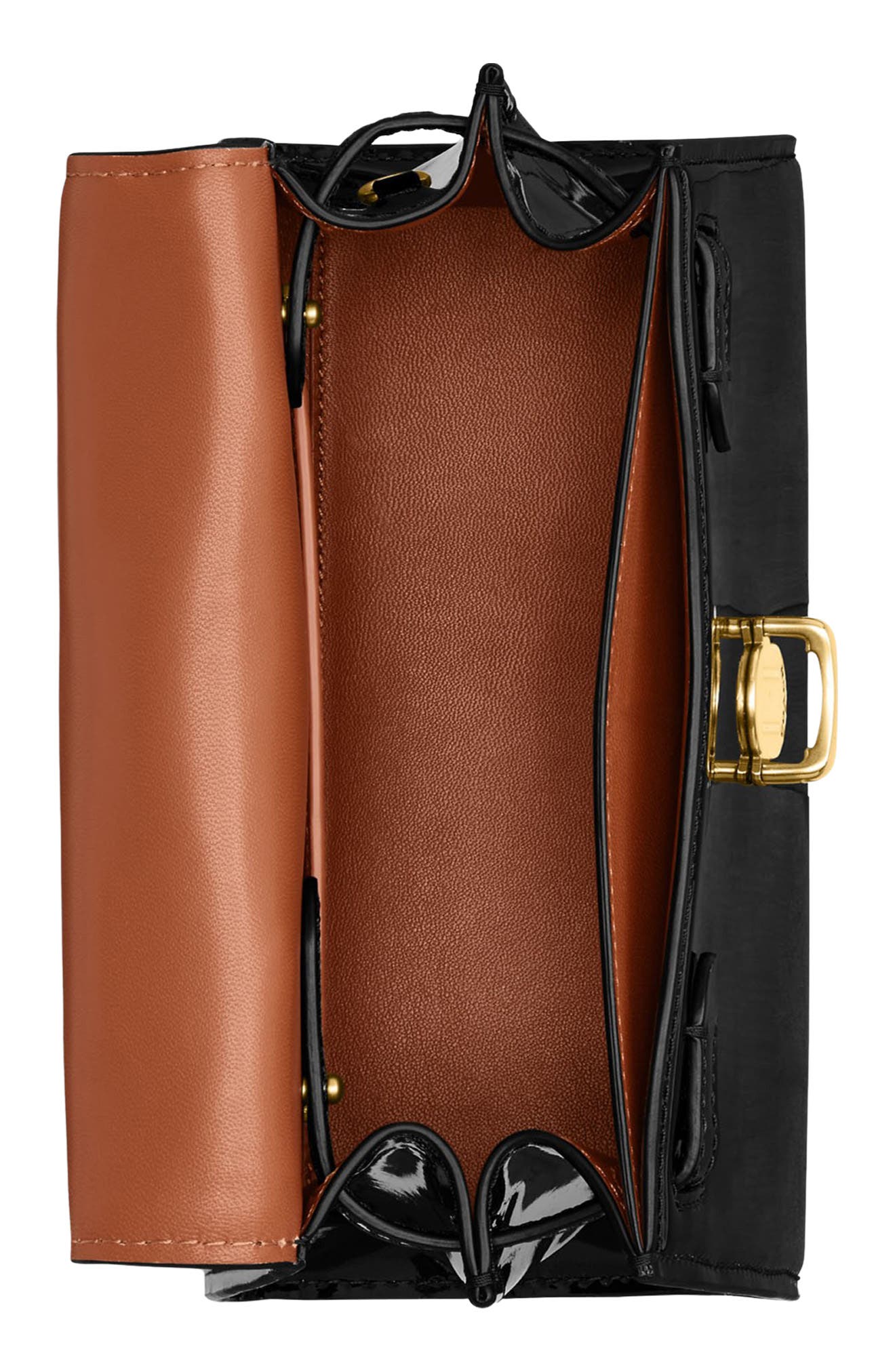 COACH Sammy Patent Leather Top Handle Bag, Alternate, color, 