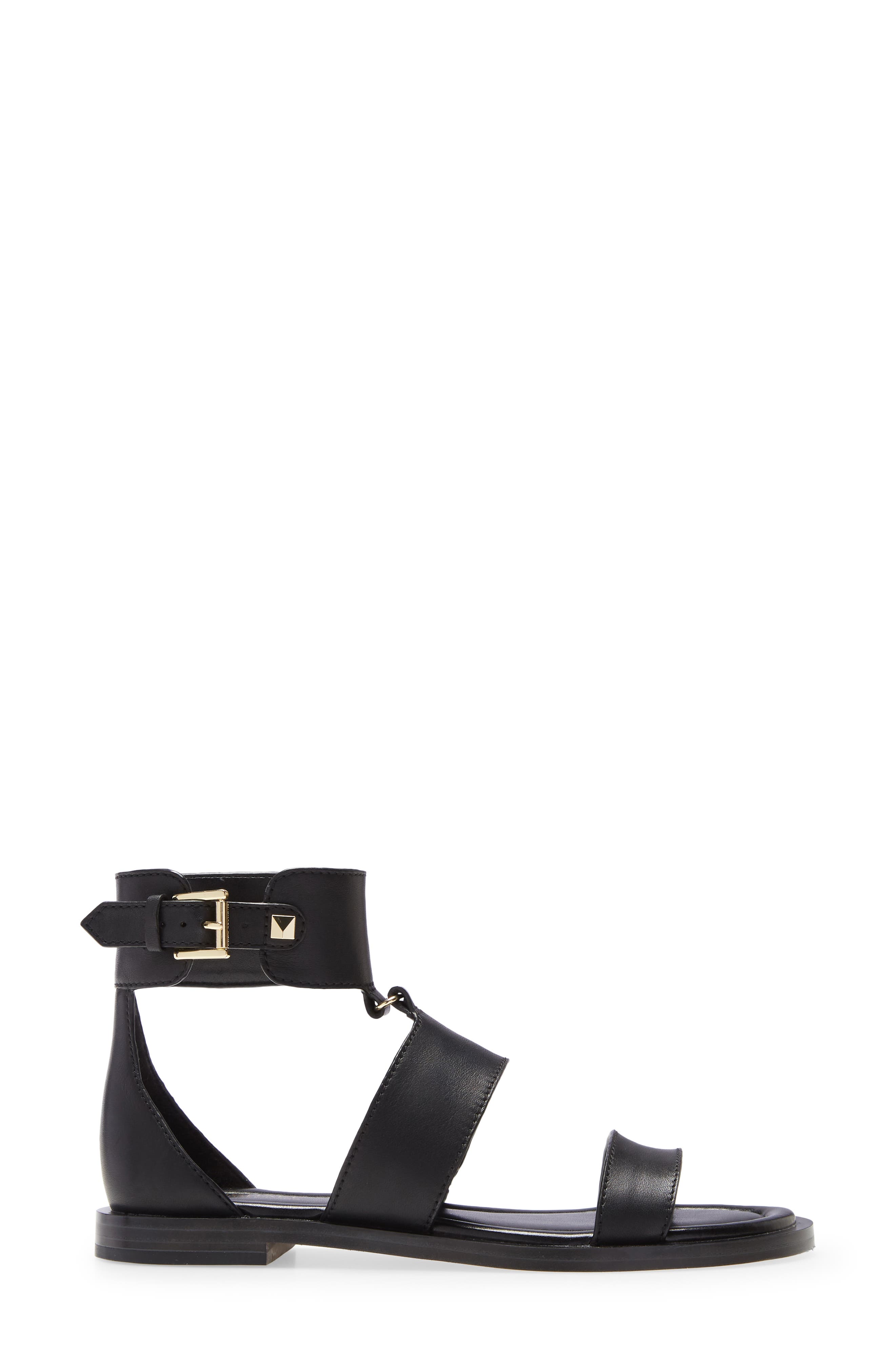 Amos Sandal, Alternate, color, BLACK LEATHER
