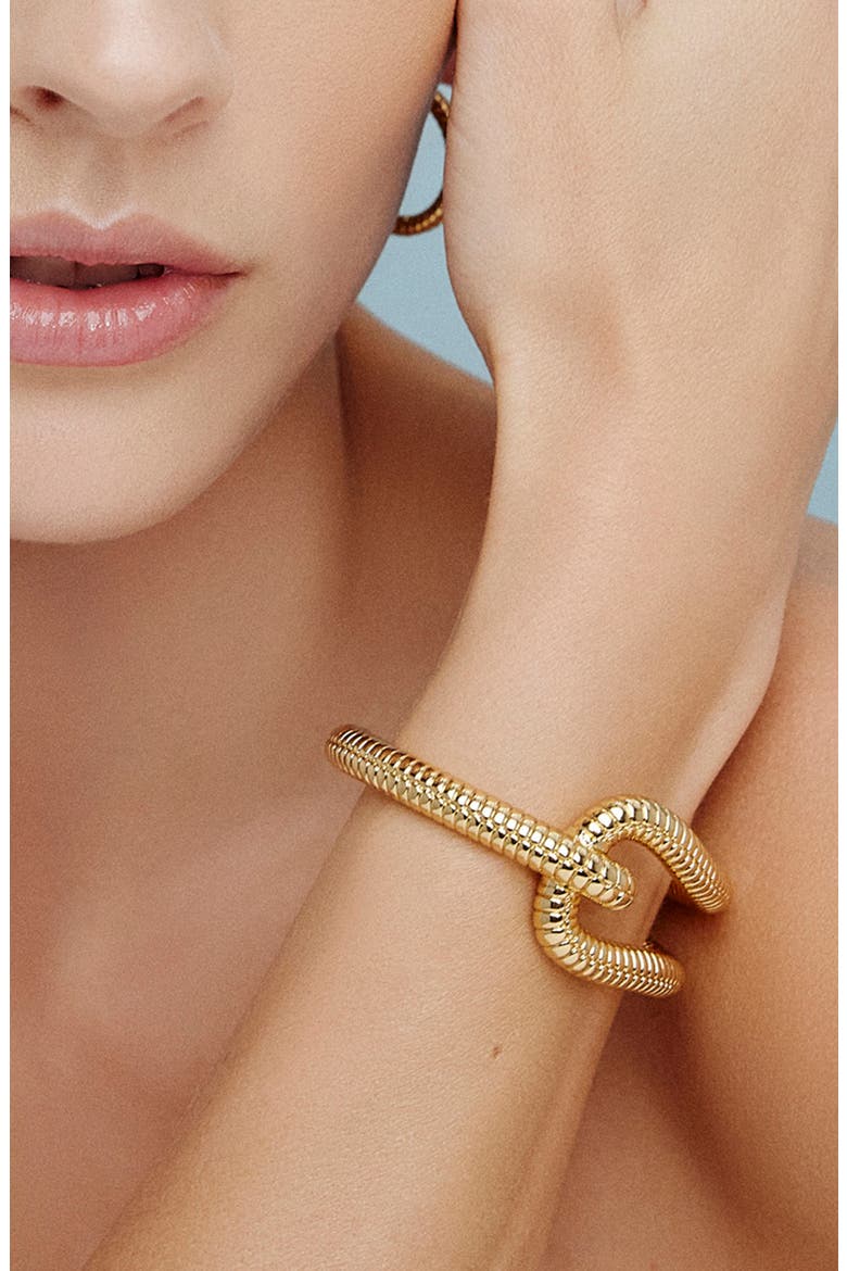 Madison Avenue Cuff Bracelet, Alternate, color, YELLOW GOLD