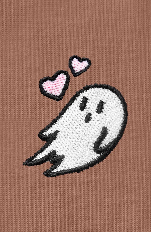 Dalix Heartly Ghost Tee In Chestnut