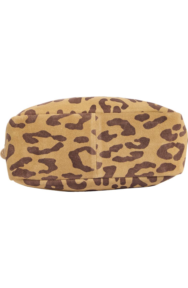 Clare V. Petite Claudine Suede Crossbody Bag, Alternate, color, Lark/ Brown