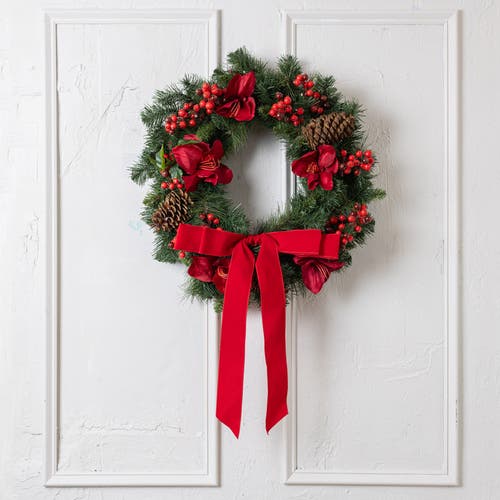 Cocobella Natalee Holiday Wreath In White