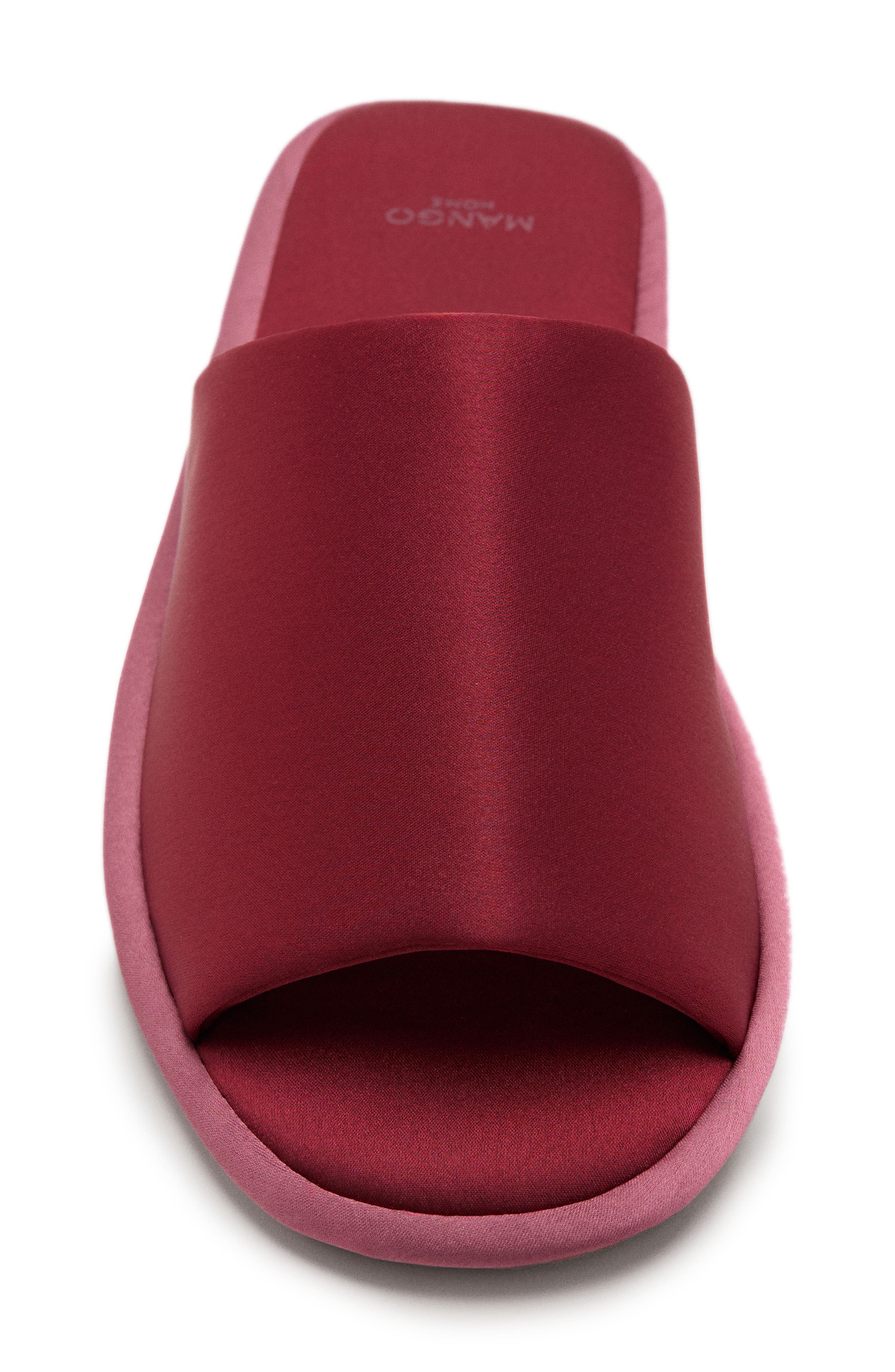 Slide Slipper, Alternate, color, WINE