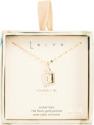 Leith Initial Pendant Necklace