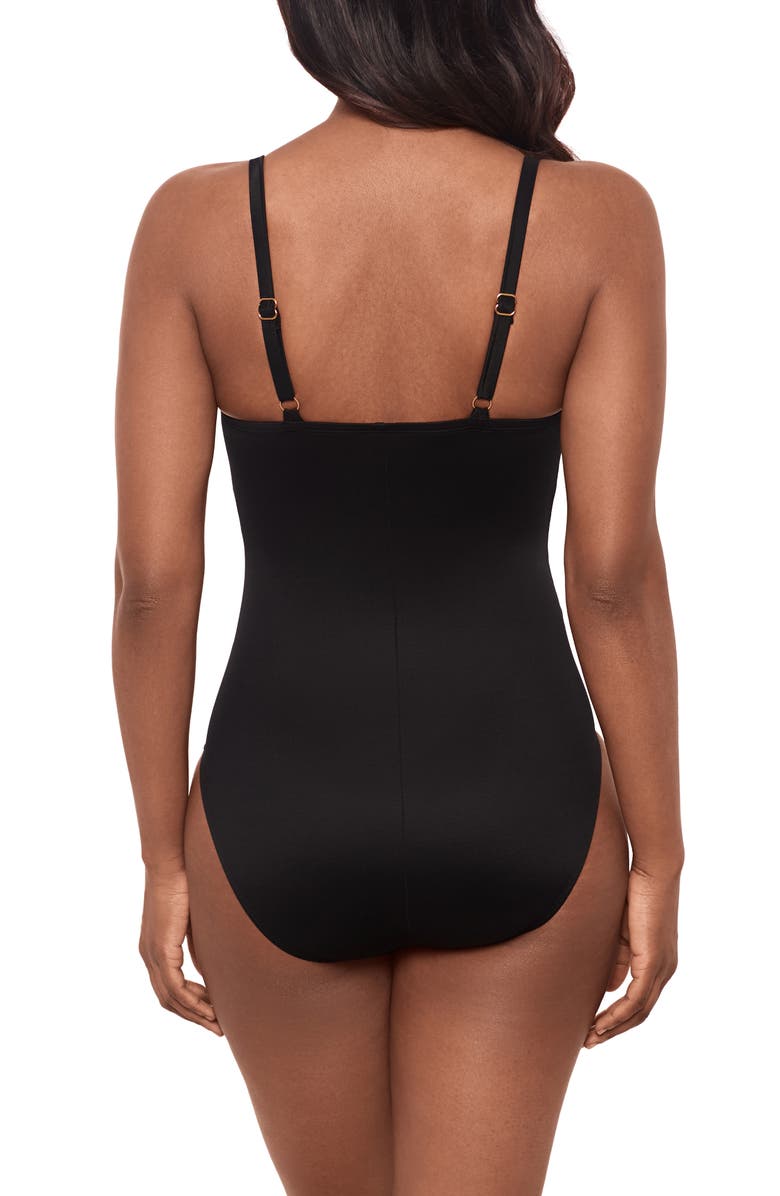 Miraclesuit<sup>®</sup> Network News Mariposa Underwire One-Piece Swimsuit, Alternate, color, Black