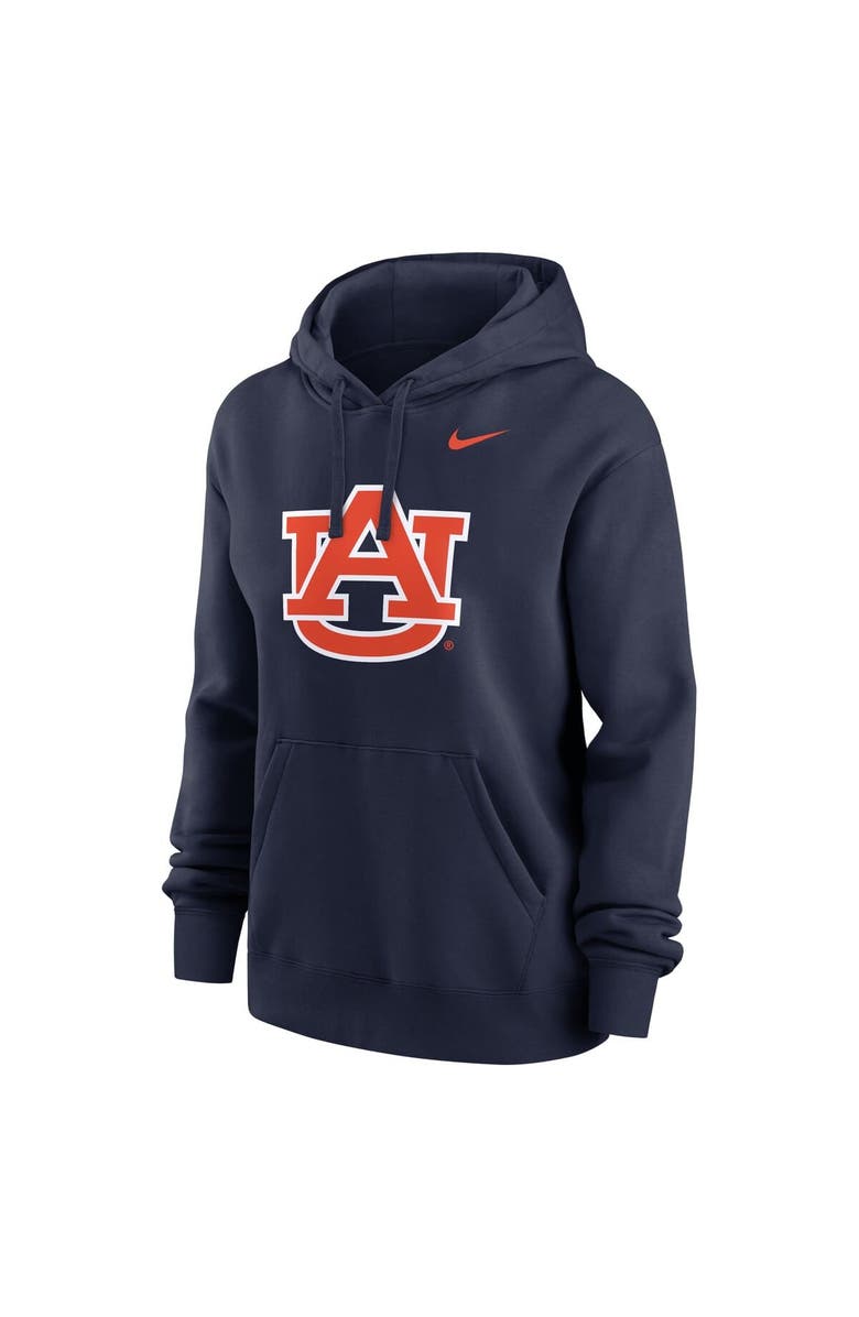 Nike Women's Nike  Navy Auburn Tigers Wordmark Club Fleece Pullover Hoodie, Alternate, color, Navy
