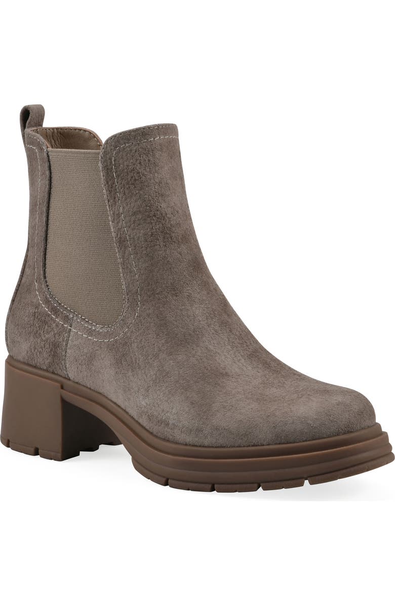 CLIFFS BY WHITE MOUNTAIN Mingo Chelsea Boot, Main, color, Sand/ Grey Fabric