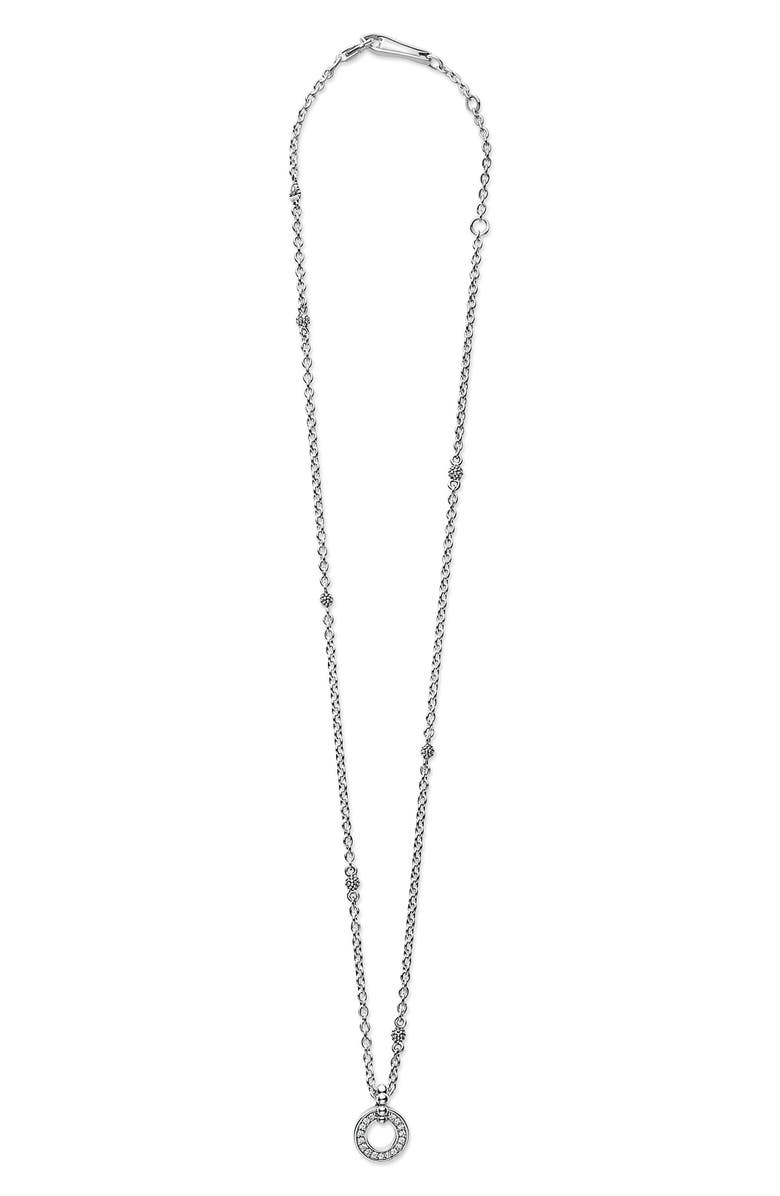 LAGOS Caviar Spark Diamond Stud Earrings & Necklace Set, Alternate, color, 