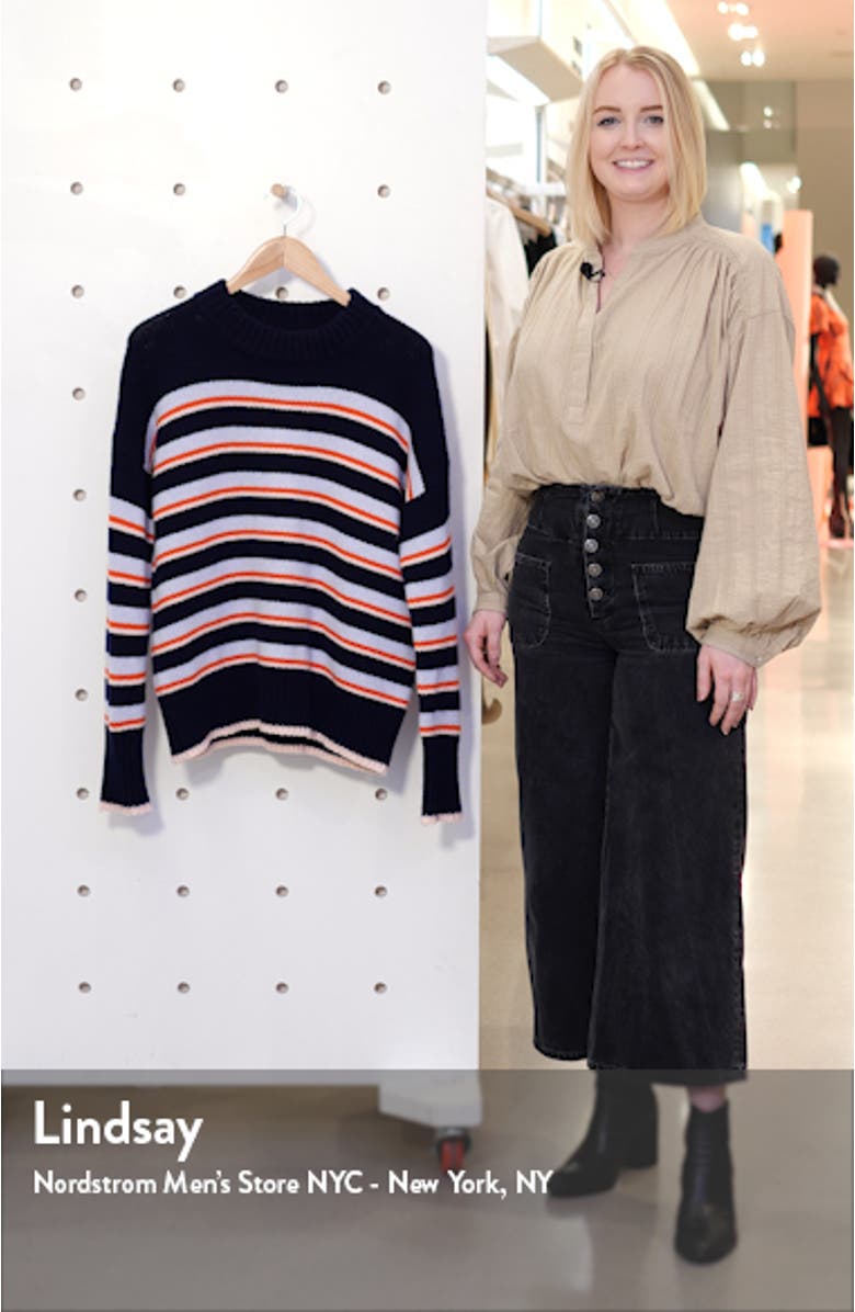 New Stripe Marin Wool & Cashmere Sweater, sales video thumbnail