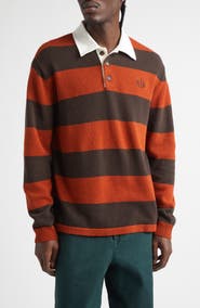 Bode Pine Stripe Wool Rugby Sweater