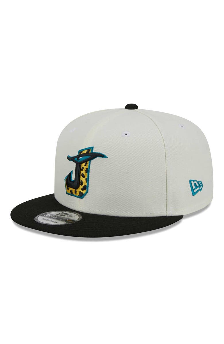 New Era Men's New Era Cream/Black Jacksonville Jaguars City Originals 9FIFTY Snapback Hat, Alternate, color, Cream