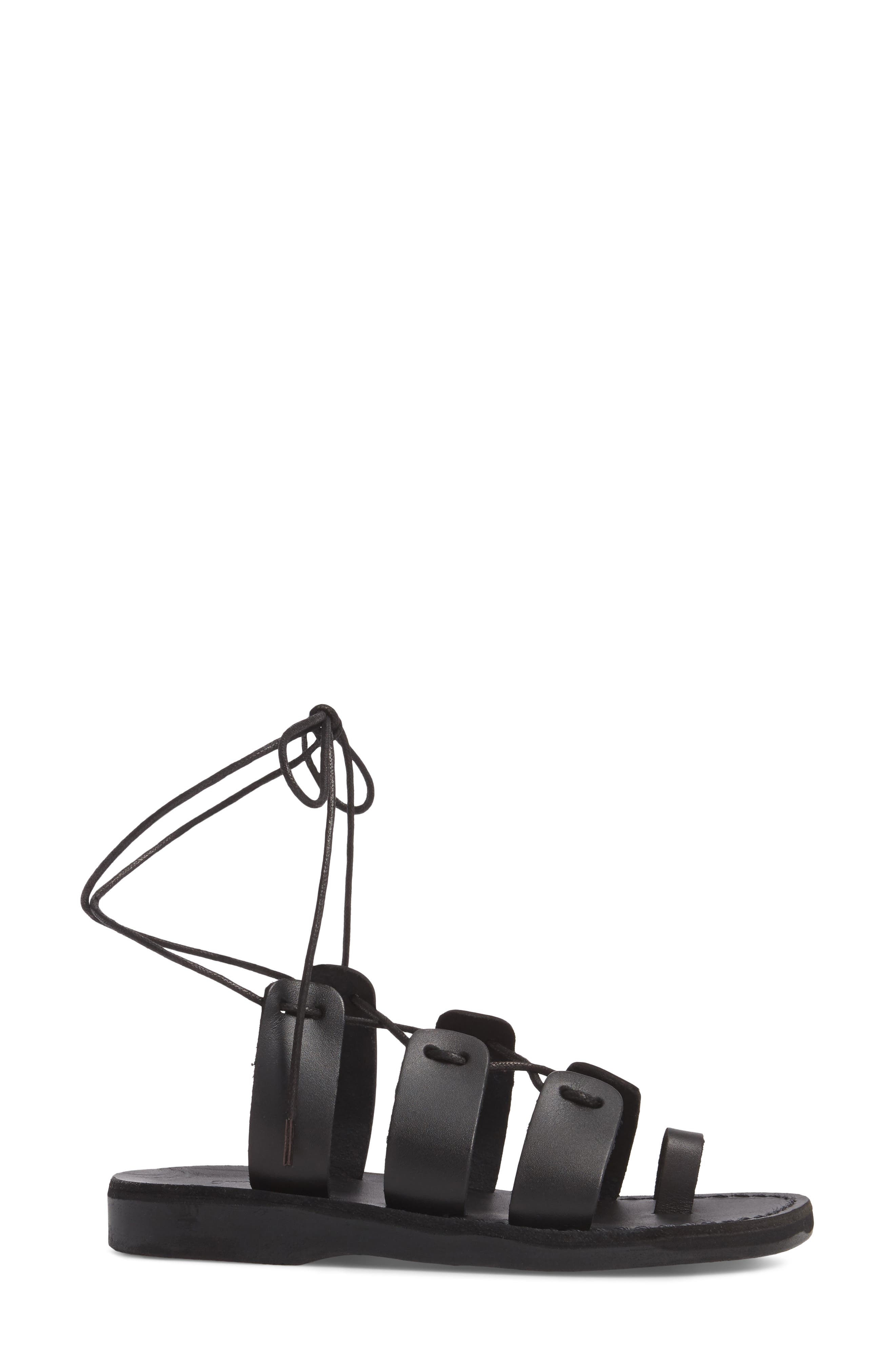 Jerusalem Sandals Deborah Wraparound Laces Sandal, Alternate, color, 