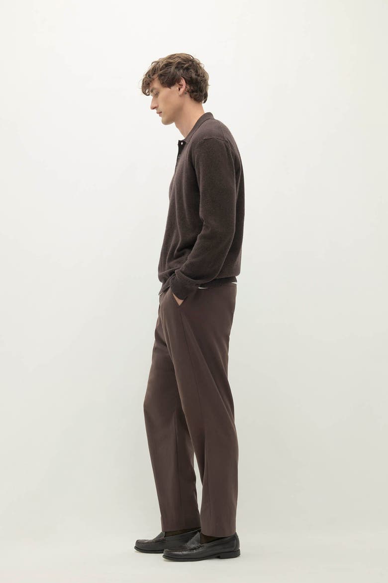 Alessandro Cashmere Polo, Alternate, color, Cocoa