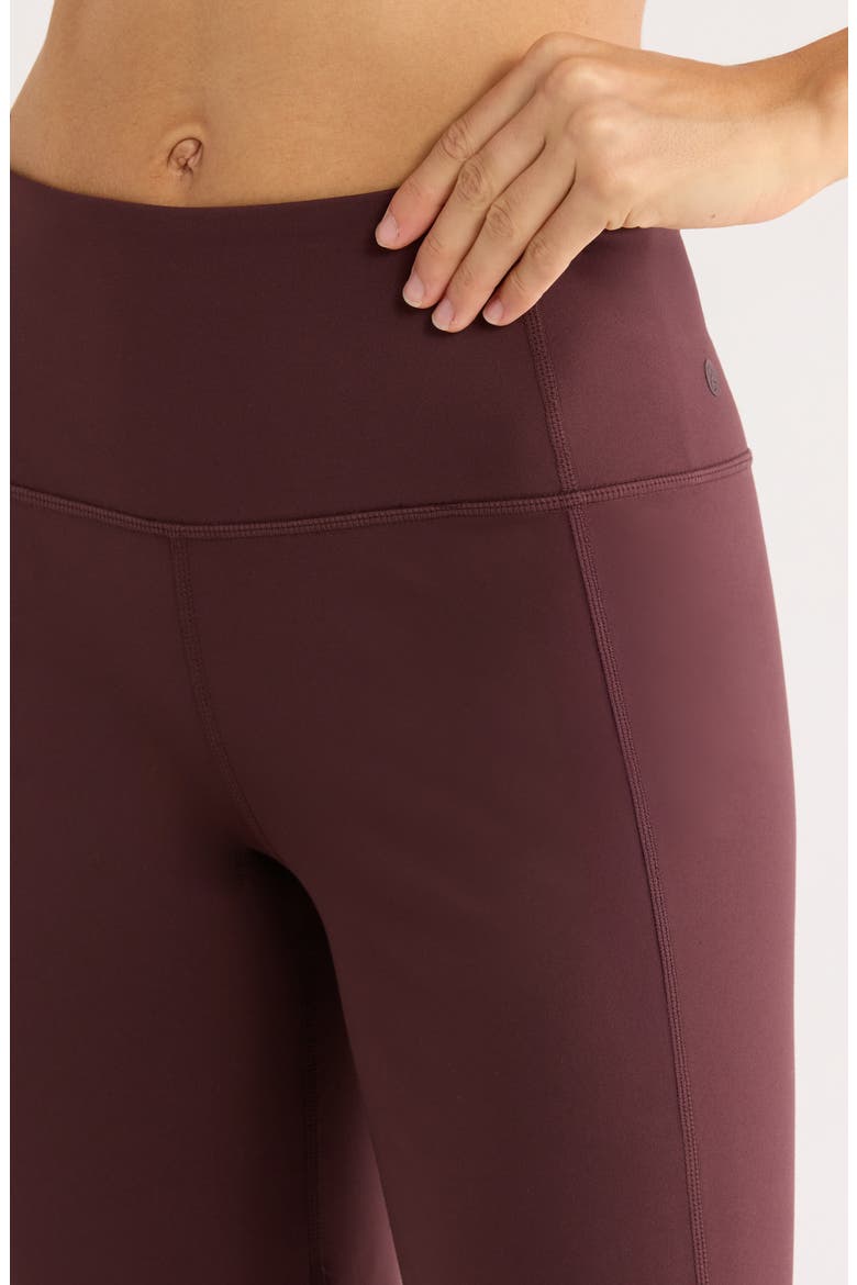 Cozy Tech High Waist Straight Leg Pants, Alternate, color, BURGUNDY FUDGE