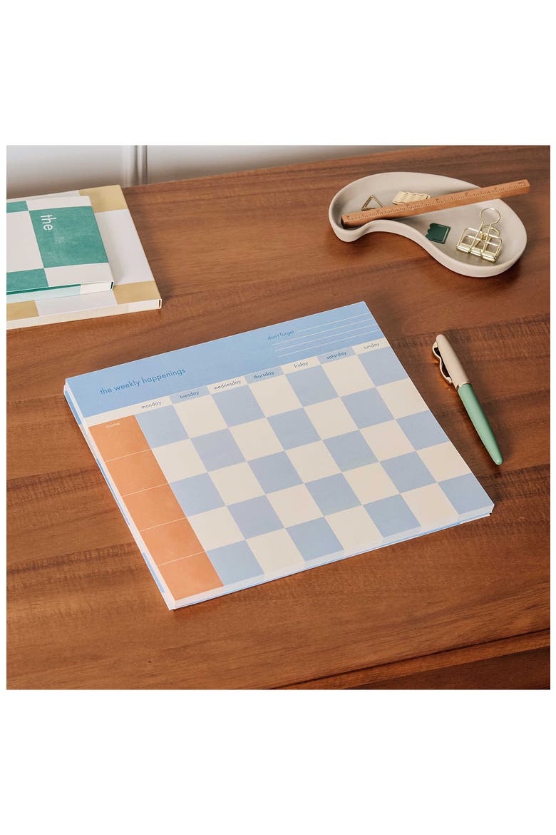 Weekly Happenings List Pad, Alternate, color, NO COLOR