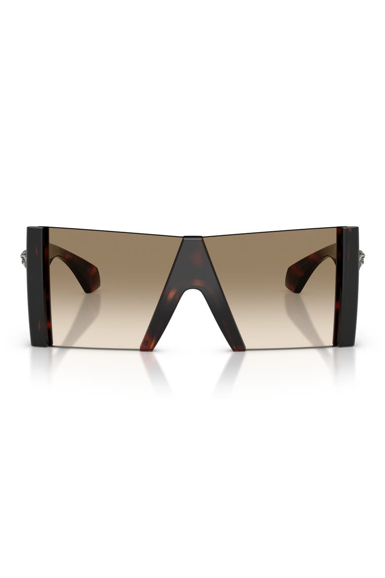 137mm Square Sunglasses, Main, color, HAVANA / YELLOW GRADIENT BROWN