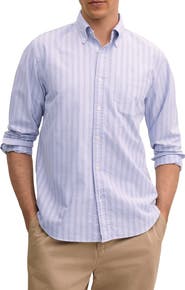 Brooks Brothers Friday Stripe Cotton Oxford Cloth Button-Down Shirt