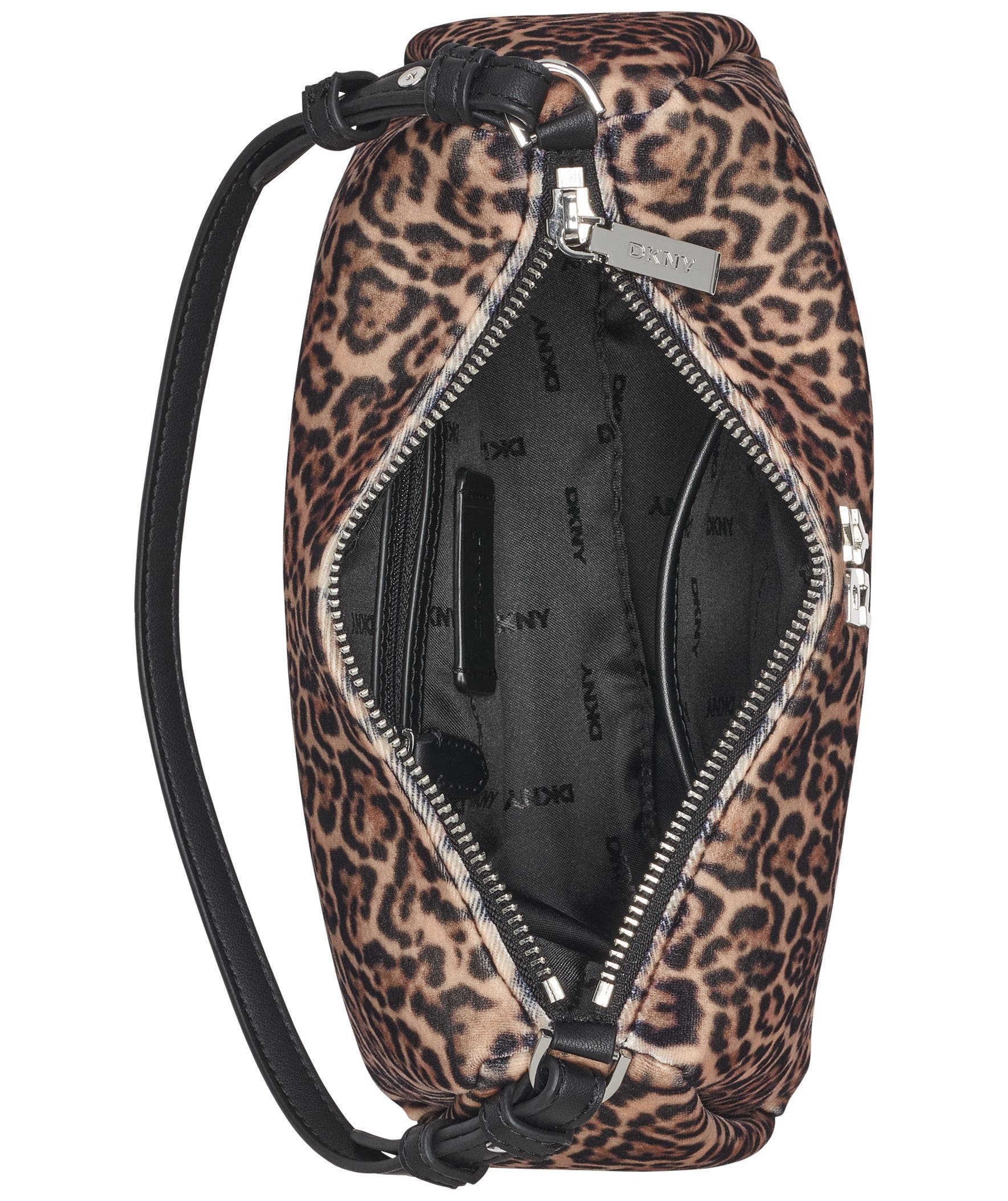 DKNY Remy Leopard Top-Zip Shoulder Bag, Alternate, color, 