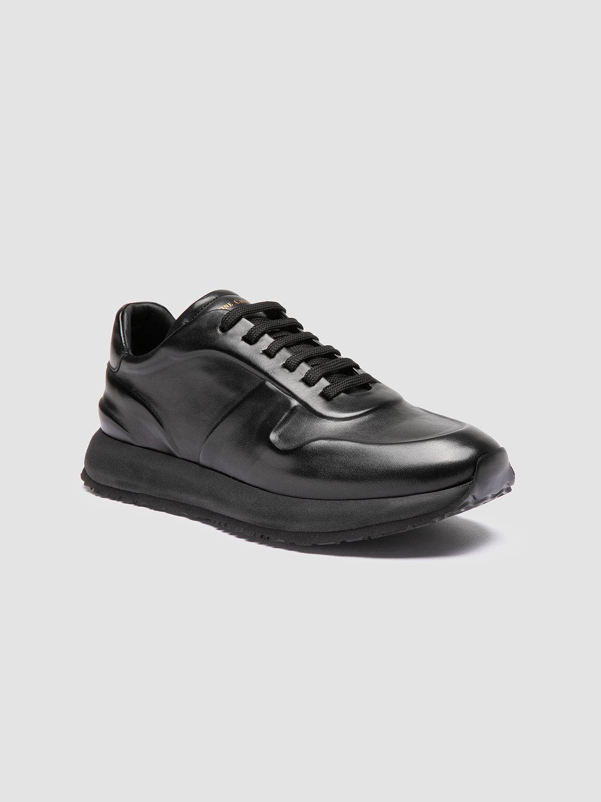 Officine Creative Perspective 001 Leather Oxford Sneakers, Alternate, color, Black