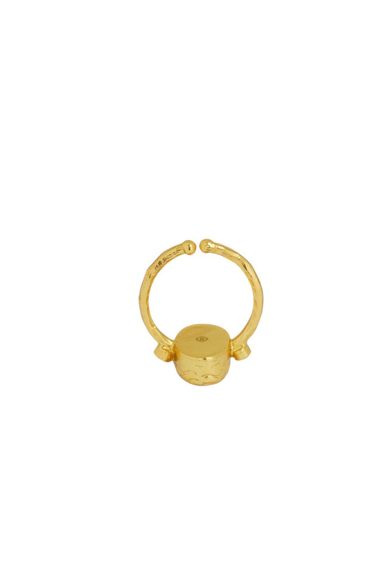 Lucia Rose Quartz Cocktail Ring, Alternate, color, Gold