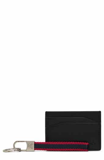 Brooks Brothers Leather Card Case & Key Chain Set