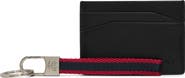 Brooks Brothers Leather Card Case & Key Chain Set