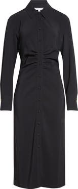 Veronica Beard Loxley Long Sleeve Midi Shirtdress